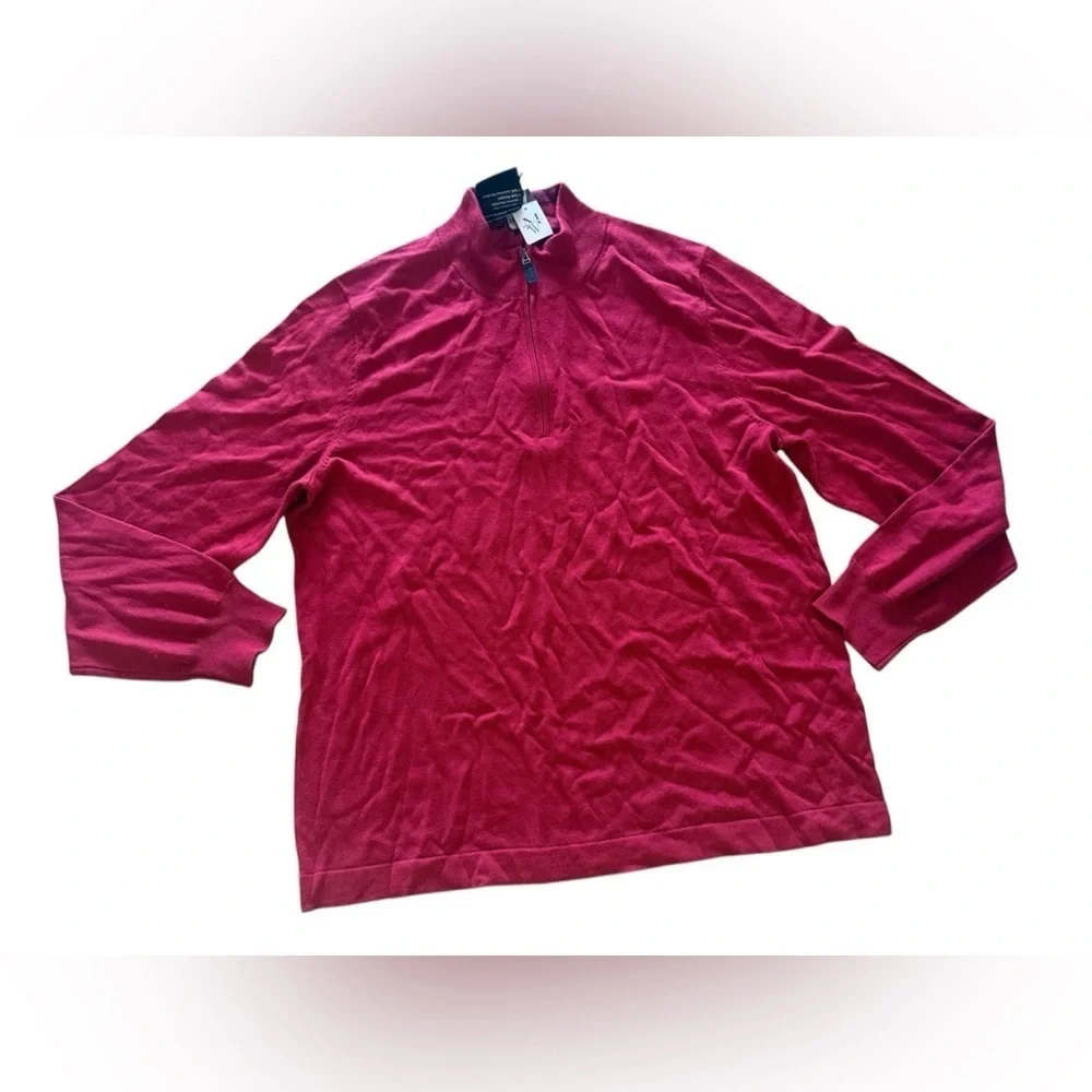 COPY - Jos A Banks Men’s Merino Wool 1/4 Zip Pullover. Size XL